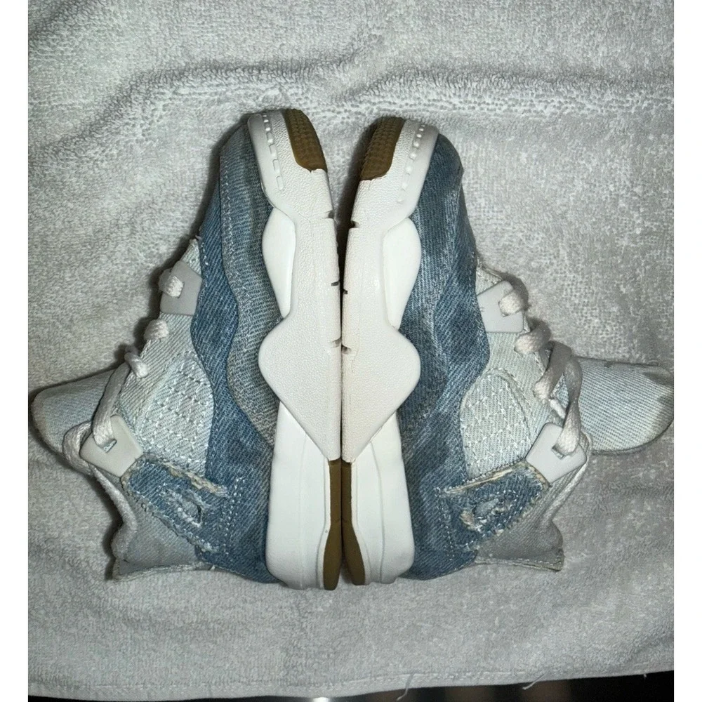 Nike Air Jordan‎ 4 Denim Toddler Size 8C Retro TEX (TD) Sneakers